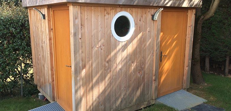 Abri et bureau de jardin Ozeobois - en bois durable, écologique et modulable_0