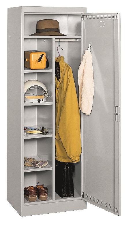 Armoire vestiaire executive gamme luxe VIP3004 - monobloc soudée avec cloison médiane et étagères_0