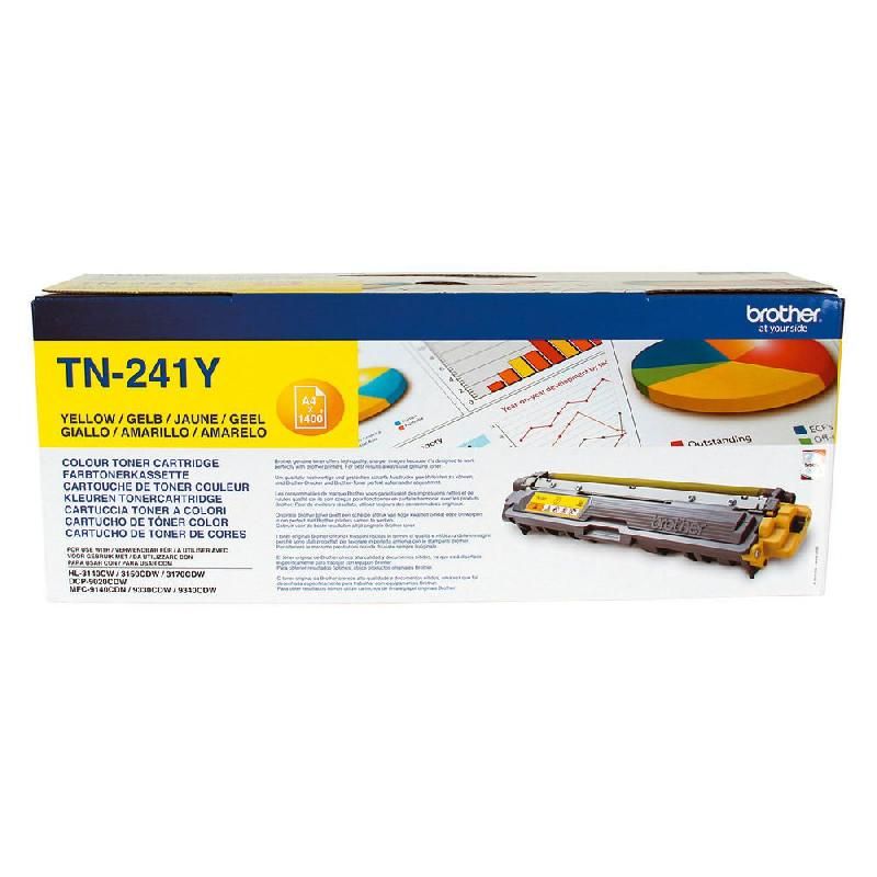 BROTHER TONER ORIGINAL TN-241 J (TN-241Y) - COULEUR: JAUNE