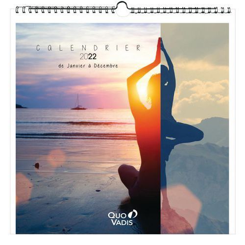 Quo Vadis - Calendrier à feuilles Yoga - 30 x 30 cm Pas Cher