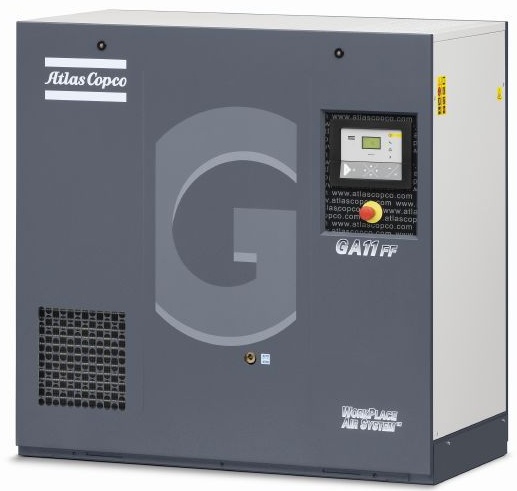 Compresseur à vis lubrifiée GA 5-11 - Atlas Copco - Débit 8,7 à 28,5 l/s - Pression 7,5 à 13 bars_0