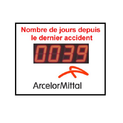 Compteur de jour sans accident - Adel Instrumentation - affichage personnalisable pour sensibilisation et motivation_0