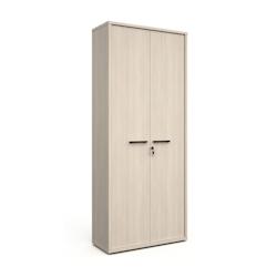 Deladeco Matelpro - Armoire haute de bureau contemporaine chêne clair Lexos - Moderne & Design -Chêne clair -  -Types de portes: Battantes - 3665367_0