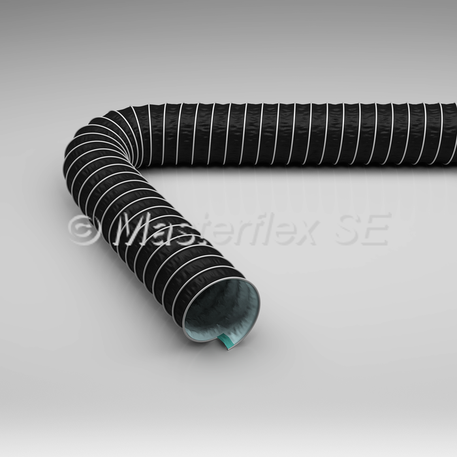 Gaine d'aspiration et de soufflage - matières agressives jusqu'à +175°C - double paroi - PTFE et polyester enduit Hypalon®_0