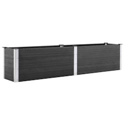 Helloshop26 - Jardinière lit surélevé plantes fleurs jardin 250 x 50 x 54 cm WPC gris 02_0001026 - 3000073731532_0