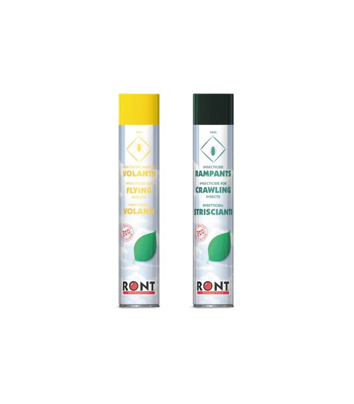 Insecticide pour rampants Ront - Spray 750 ml - Efficace contre cafards, fourmis, punaises et araignées_0