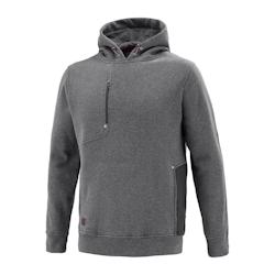 Lafont - Sweat-shirt à capuche mixte POWER Gris Chiné / Gris Foncé Taille S - S 3609705822732_0