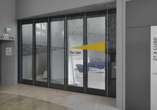 Mur mobile vitré acoustique suspendu Acoglass - atténuation acoustique jusqu'à 45 dB Rw_0