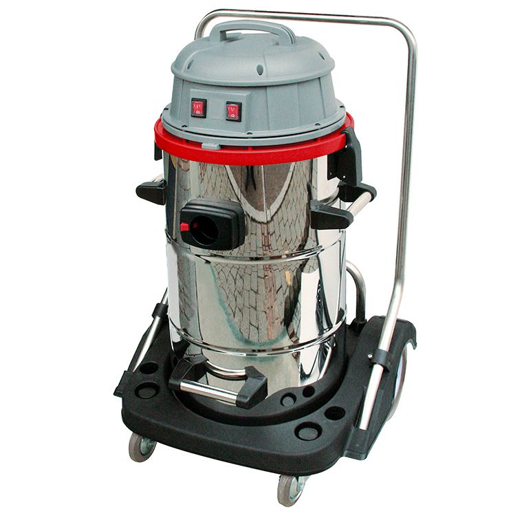 N 55/2 E - Aspirateur à eau et poussière inoxydable - Sprintus - Réservoir 55 litres avec 2 turbines_0