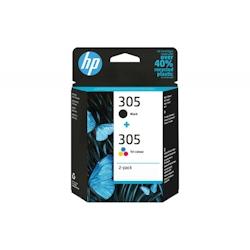 Pack 2 Cartouches D Encre Hp Originales 305 Noir Et 3 Couleurs - 0195161227042_0