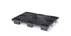 Palette plastique Exportpal 1200x800 mm - plateau plein - ultra légère - charge statique 2000 kg - PEHD recyclé_0