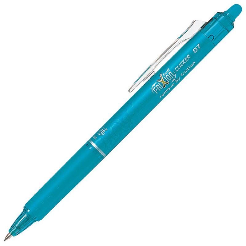 PILOT STYLO BILLE PILOT FRIXION CLICKER - ENCRE GEL EFFAÇABLE - RÉTRACTABLE - 0,7 MM - TURQUOISE (PRIX À L'UNITÉ)