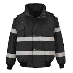 Portwest - Blouson de travail type bomber 3 en 1 IONA Noir Taille L - L noir polyester 5036108285242_0
