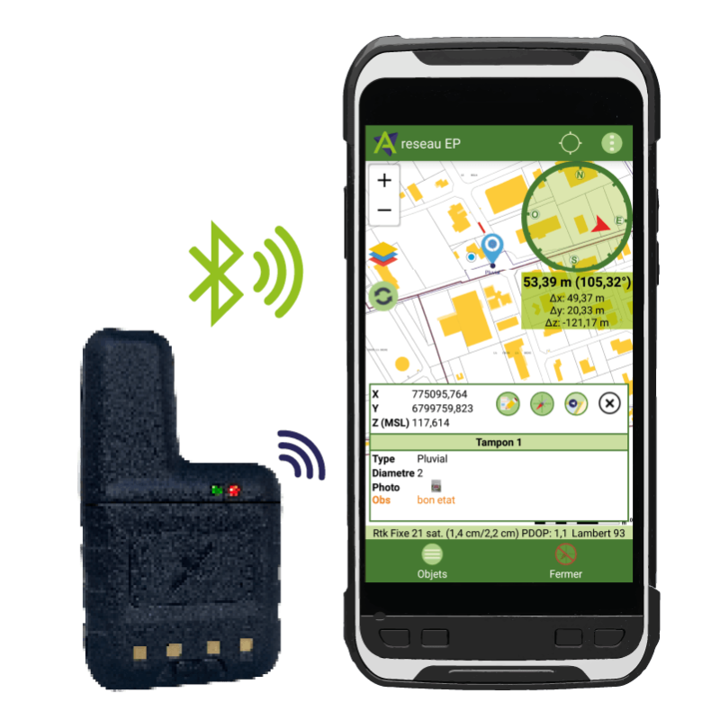Récepteur GNSS ultra compact, polyvalent et économique - RTK_0