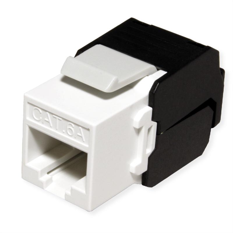 ROLINE Keystone Cat.6A (Classe EA), non blindé, sans outil, blanc_0