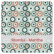 Sac à pain Momba Menthe - Flax & Stitch - 36cm (h) x 30cm (l) - coton réutilisable et lavable_0