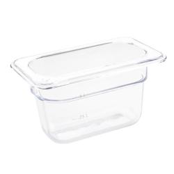Gastronoble Vogue Récipient GN en polycarbonate GN1/9 100mm - GAS-U243_0