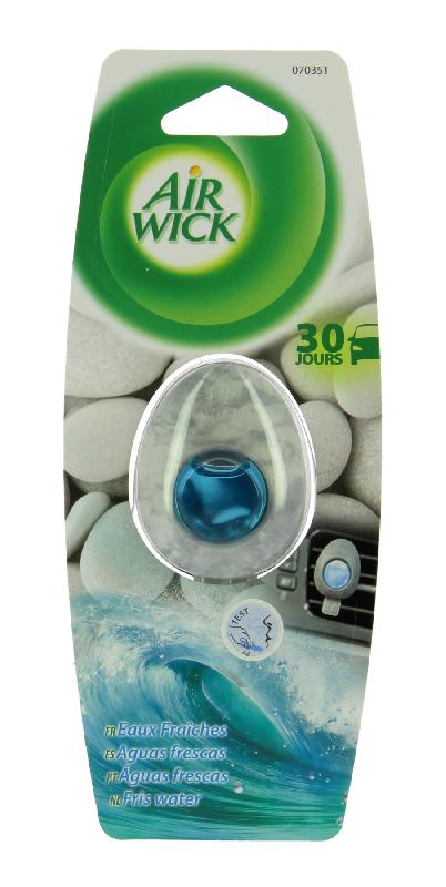 Air Wick Mini Galet - Désodorisant pour véhicule - Parfum Eaux Fraîches - Diffusion 30 jours_0