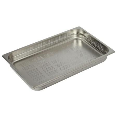 Bac Gastro Inox AISI 304 Perforé (fond et cotés) GN 1/1 H. 65 mm - Gastroland - 3701666006845_0