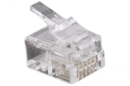 Connecteur RJ11 4/6 - sachet de 10 - Garantie 1 an_0