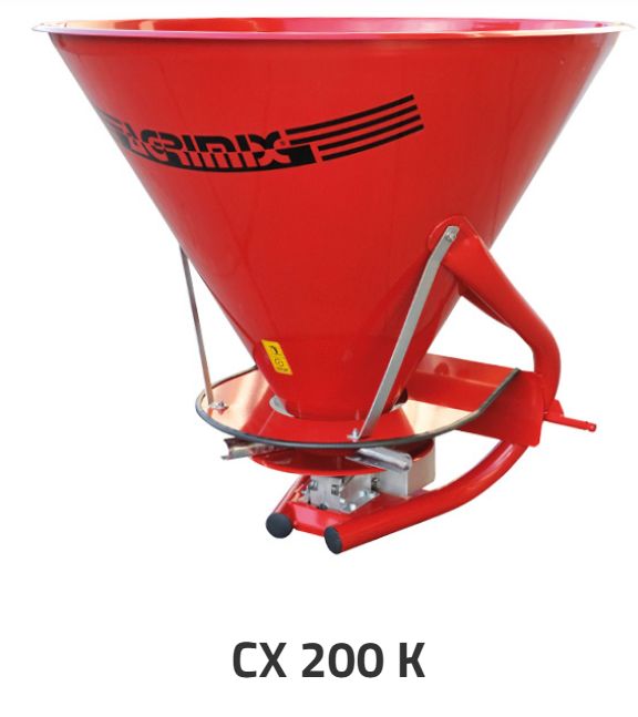 Distributeur d'engrais CX 200 K - Agrimix - trémie conique 180 L - grille de sécurité CE_0