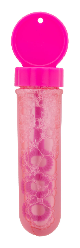 Flacon bulles de savon en plastique coloré - 30 ml de liquide à bulles - Couleur fuchsia_0