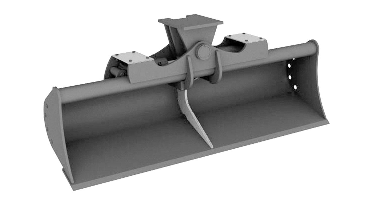 Godet pivotant de curage de fossé - VTN Europe S.P.A avec système hydraulique pivotant à 45°_0