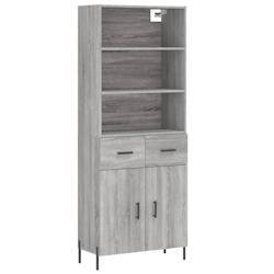 Helloshop26 - Buffet bahut commode armoire meuble de rangement organisateur cuisine salle de séjour salon haut sonoma 69,5 x 34 x 02_0035410 - 300021_0