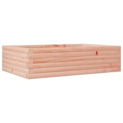 Helloshop26 - Jardinière bac lit surélevé plantes fleurs terrasse jardin 90 x 60 x 23 cm bois massif de douglas marron 02_0038010 - 3000214019468_0