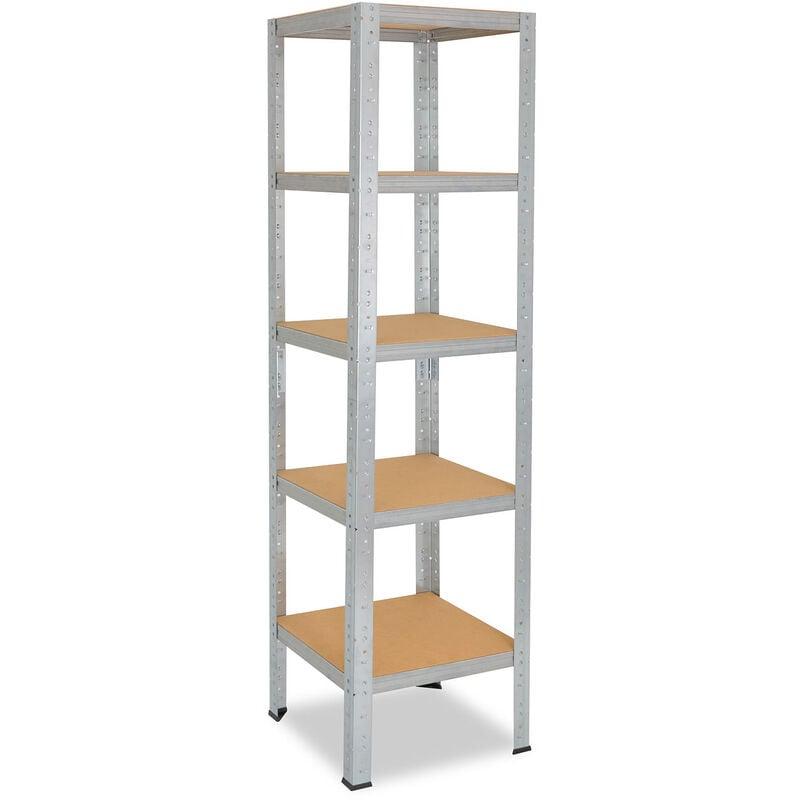 Étagère Métallique Lourde 5 Niveaux 180x110x30 Cm - Capacité 175 Kg Par étagère - Vert - Pour Garage, Cave, Atelier
