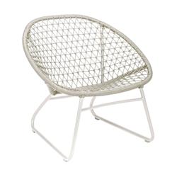 Now's Home - Fauteuil Lounge Exterieur En Polypropylene Et Pieds En Metal Beige - 3256390241746_0