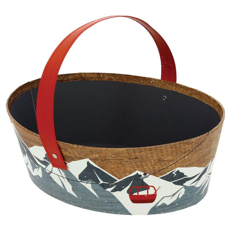 Panier carton ovale Chalet 24x20 -_0