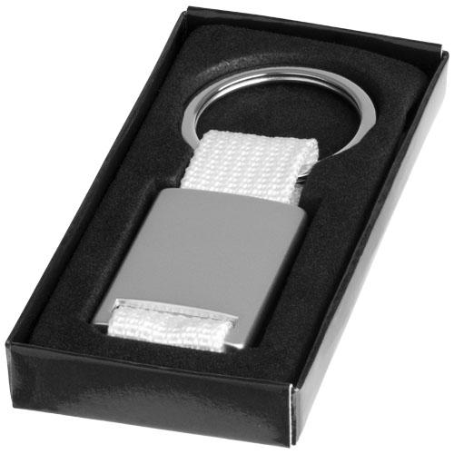 Porte-clés sanglé Alvaro 11810804 - aluminium et polyester coloré - avec boîte cadeau noire_0