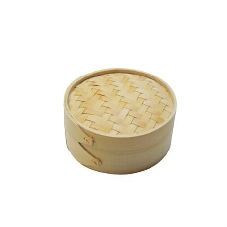 RÉCIPIENT POUR ALIMENT VAPEUR D.8X6 CM BAMBOU NATUREL (VENDU PAR 10)