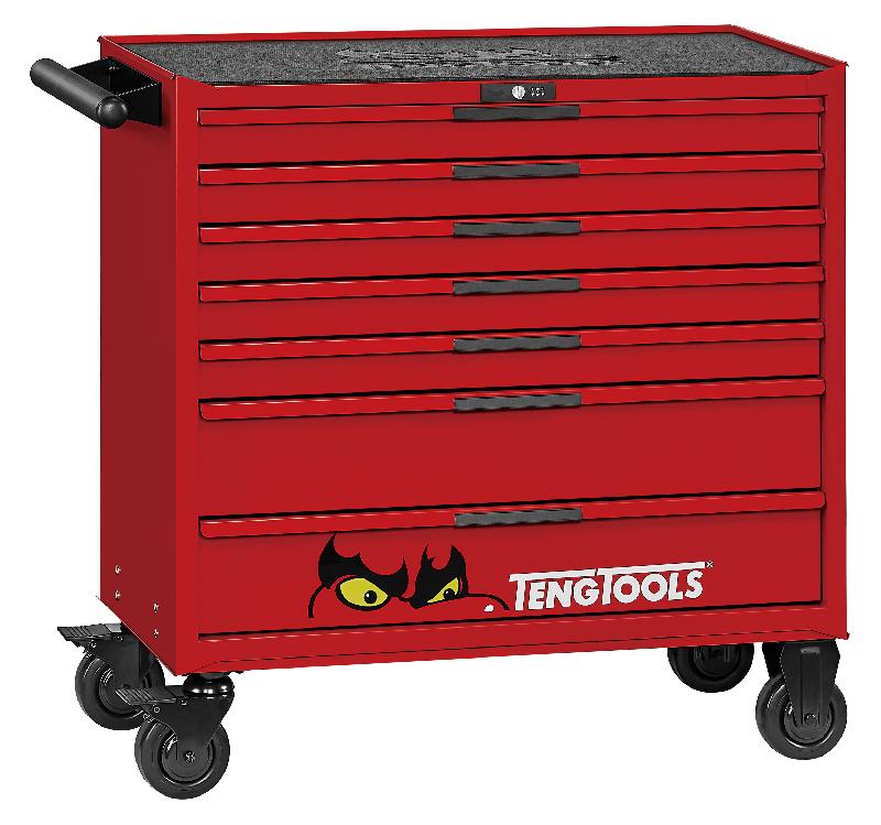 Servante à outils rouge 7 tiroirs large Teng Tools TSW37R7_0