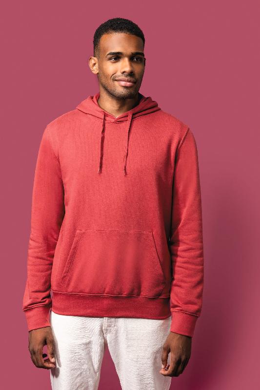 Sweat-shirt écoresponsable à capuche homme - Kariban - Réf: K4027 - 85% coton biologique et 15% polyester recyclé_0