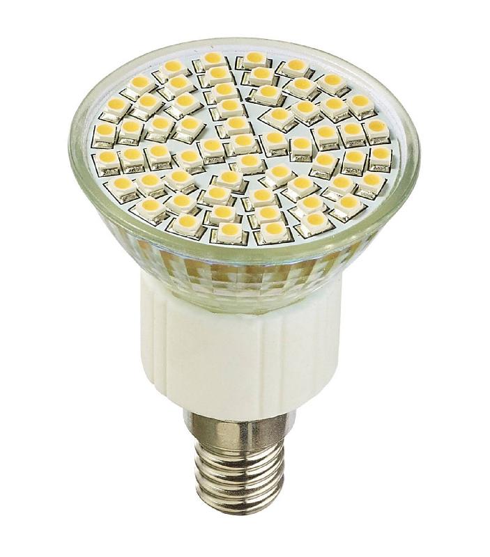 AMPOULE LED E14 À 60LEDS SMD 4W 250LM (ÉQUIV 35W) BLANC NEUTRE 120° HIPOW devis sous 24h