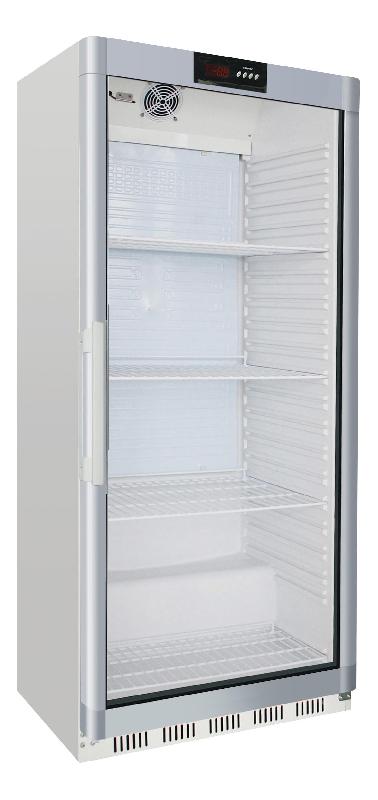 Armoire réfrigérée blanche porte vitrée  +2/+8°c avec 3+1 clayettes... - PAW-RCG600_0