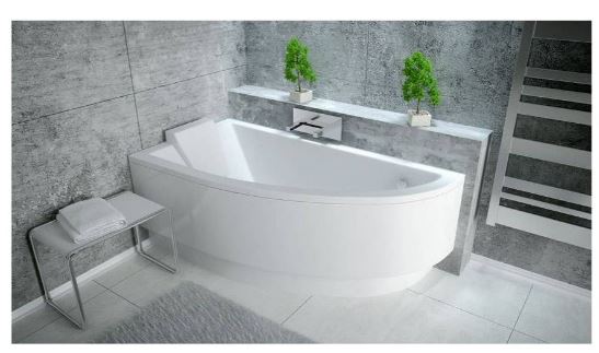 BAIGNOIRE D'ANGLE ORIEGO 150 CM GAUCHE AVEC TABLIER_0