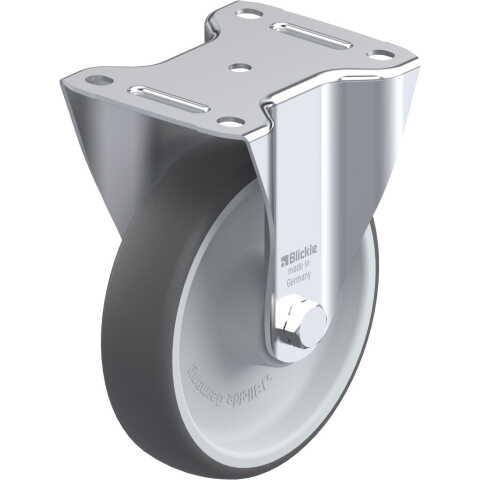 BLICKLE - ROULETTE FIXE Ø 160MM BANDAGE POLYURÉTHANE TPU 400KG - B-PATH 160R