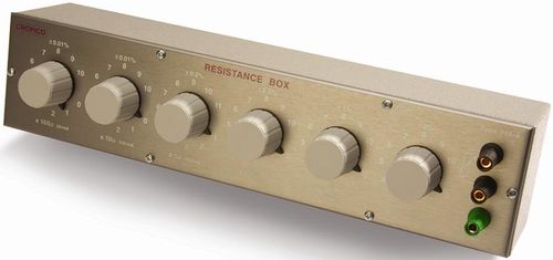 BOÎTE À 6 DÉCADES DE RÉSISTANCES, 0.01%, 100M-111.111 OHM