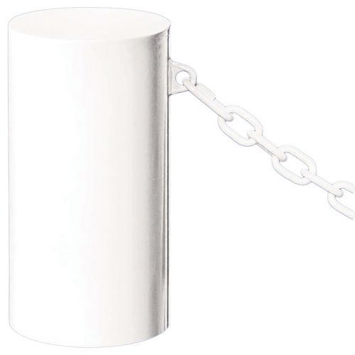 BORNE BARCELONE Ø 27 CM 1 ANNEAU - ZINC BLANC 9010 - PROCITY