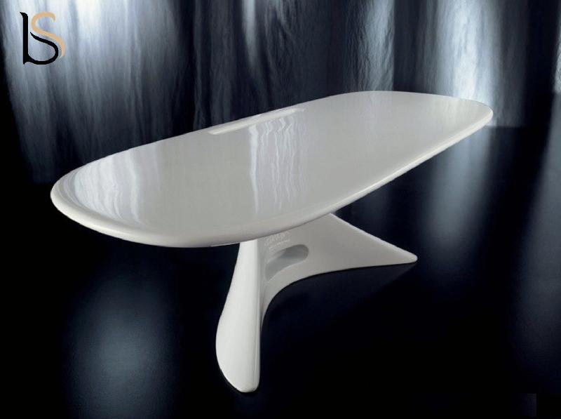 Bureau de Direction laqué Zero - Dellarovere - Blanc_1