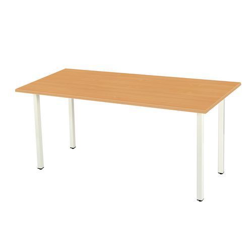 BUREAU STANDARD 140 X 80 X 75 CM DESIGN DROIT HÊTRE