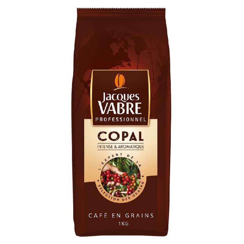 CAFE EN GRAINS COPAL - MELANGE ARABICA ET ROBUSTA - PAQUET 1 KG - PAQUET 1 KILOGRAMME