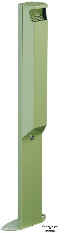 Cendrier en acier sur pied ARKEA - 3L - anti-corrosion et anti-UV_0