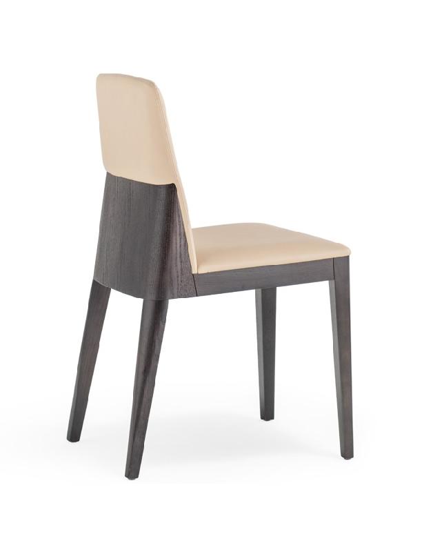 Chaise de restaurant Allure - châssis hêtre massif, assise et dossier rembourrés_0