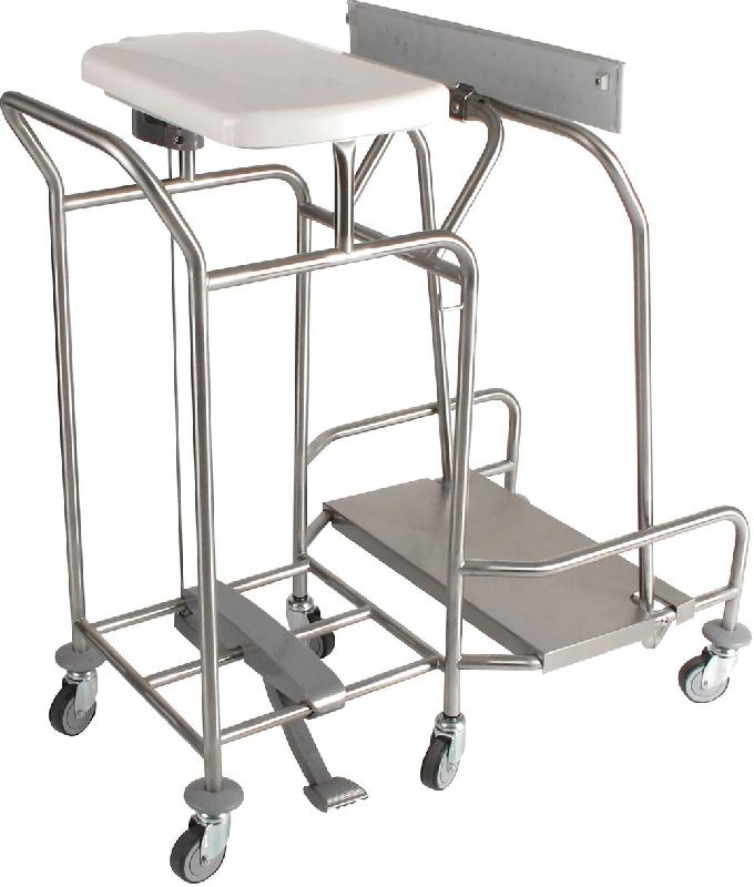 CHARIOT PORTE-SACS AVEC COUVERCLE, COLLECTEUR, PÉDALE HYGICAR III PLUS