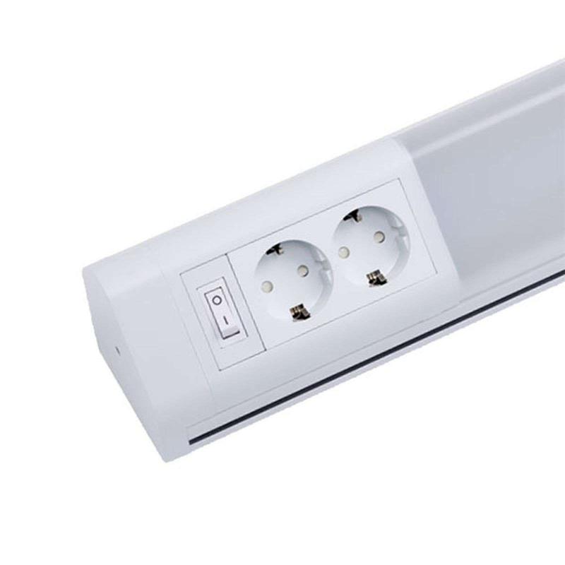 MÜLLER-LICHT CHIANTI 15 W - APPLIQUE SOUS-MEUBLE AVEC 2 PRISES