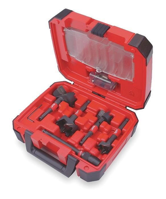 COFFRET DE MÊCHES À FAÇONNER MILWAUKEE - 5 PIÈCES + EXTENSION QUICK-LOCK - 49225100